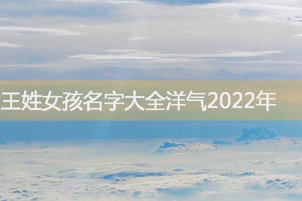 王姓女孩名字大全洋气2022年