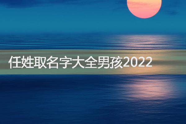 任姓取名字大全男孩2022