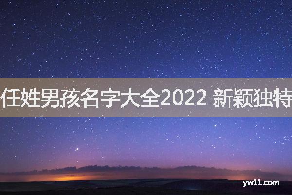 任姓男孩名字大全2022 新颖独特的任姓男孩名字