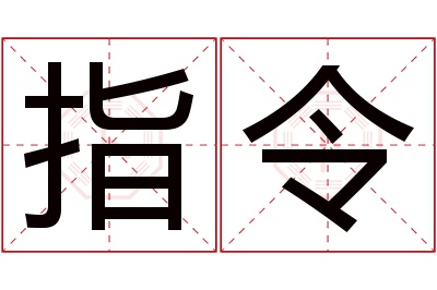 指令名字寓意