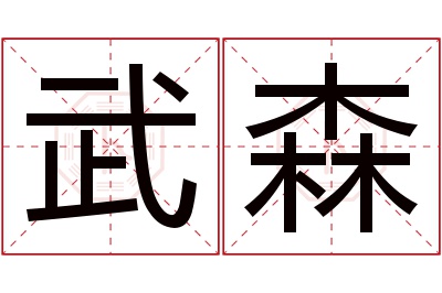 武森名字寓意