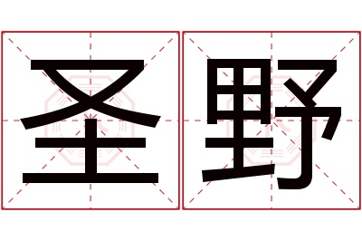 圣野名字寓意