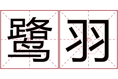 鹭羽名字寓意