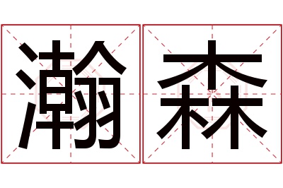 瀚森名字寓意